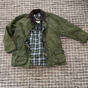 Barbour Olive Waxed Field Jacket